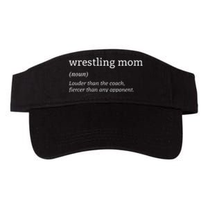 Funny Wrestling Mom Definition Wrestler Wrestling Fans Valucap Bio-Washed Visor