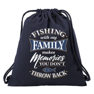 Fishing With My Family Gift Drawstring Bag