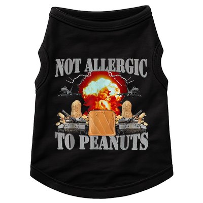 Funny Weird Meme Not Allergic To Peanut Cursed Peanut Butter Doggie Tank