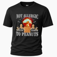 Funny Weird Meme Not Allergic To Peanut Cursed Peanut Butter Performance Shirt