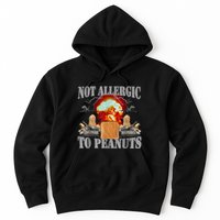 Funny Weird Meme Not Allergic To Peanut Cursed Peanut Butter Hoodie