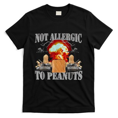 Funny Weird Meme Not Allergic To Peanut Cursed Peanut Butter T-Shirt