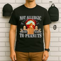 Funny Weird Meme Not Allergic To Peanut Cursed Peanut Butter T-Shirt
