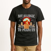 Funny Weird Meme Not Allergic To Peanut Cursed Peanut Butter Tall T-Shirt