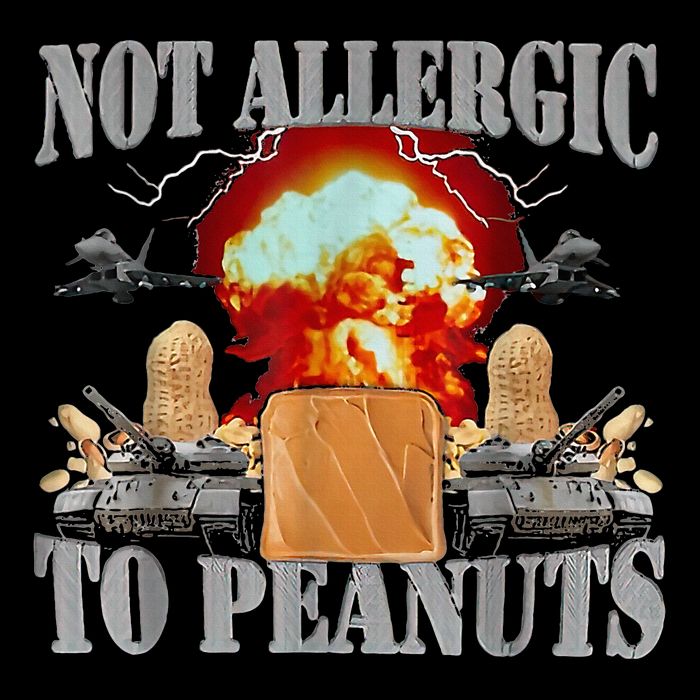Funny Weird Meme Not Allergic To Peanut Cursed Peanut Butter Bucket Hat