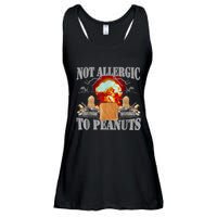 Funny Weird Meme Not Allergic To Peanut Cursed Peanut Butter Ladies Essential Flowy Tank