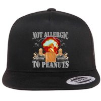 Funny Weird Meme Not Allergic To Peanut Cursed Peanut Butter Flatbill Hat