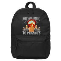 Funny Weird Meme Not Allergic To Peanut Cursed Peanut Butter 16 in Basic Backpack