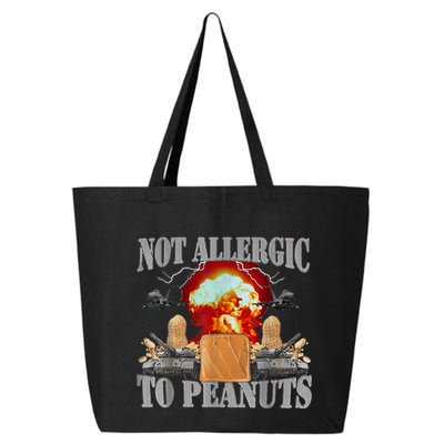 Funny Weird Meme Not Allergic To Peanut Cursed Peanut Butter 25L Jumbo Tote