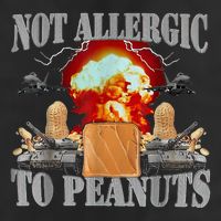 Funny Weird Meme Not Allergic To Peanut Cursed Peanut Butter 25L Jumbo Tote
