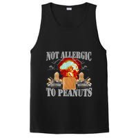 Funny Weird Meme Not Allergic To Peanut Cursed Peanut Butter PosiCharge Competitor Tank