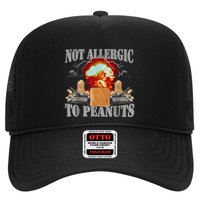 Funny Weird Meme Not Allergic To Peanut Cursed Peanut Butter Trucker Hat