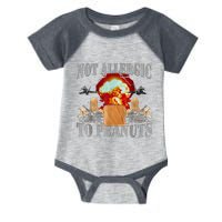 Funny Weird Meme Not Allergic To Peanut Cursed Peanut Butter Infant Baby Jersey Bodysuit
