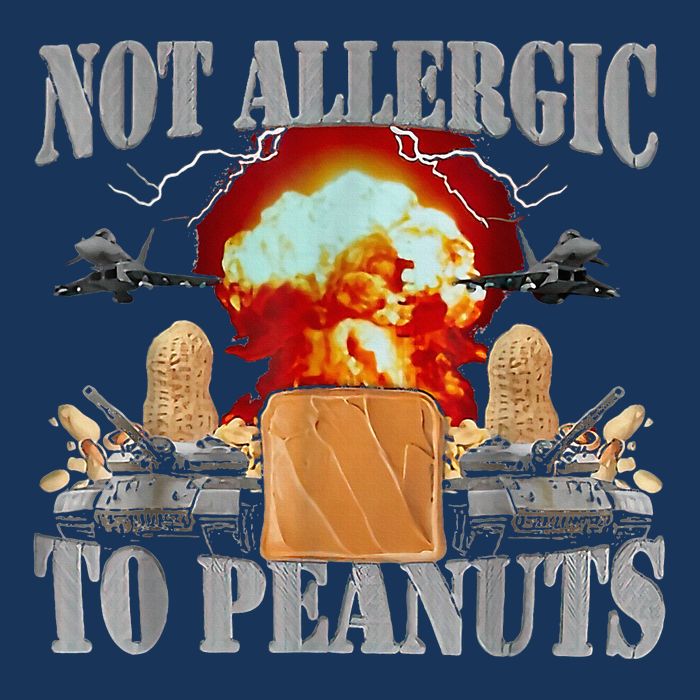 Funny Weird Meme Not Allergic To Peanut Cursed Peanut Butter Infant Baby Jersey Bodysuit