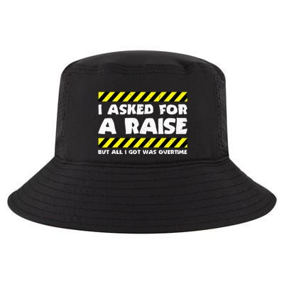Funny Work Meme Working Overtime Funny Factory Worker Cool Comfort Performance Bucket Hat
