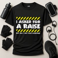 Funny Work Meme Working Overtime Funny Factory Worker Performance Shirt