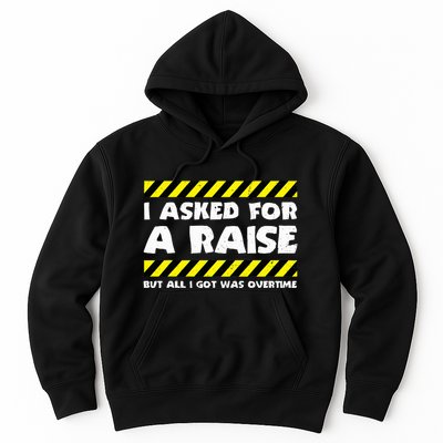 Funny Work Meme Working Overtime Funny Factory Worker Hoodie