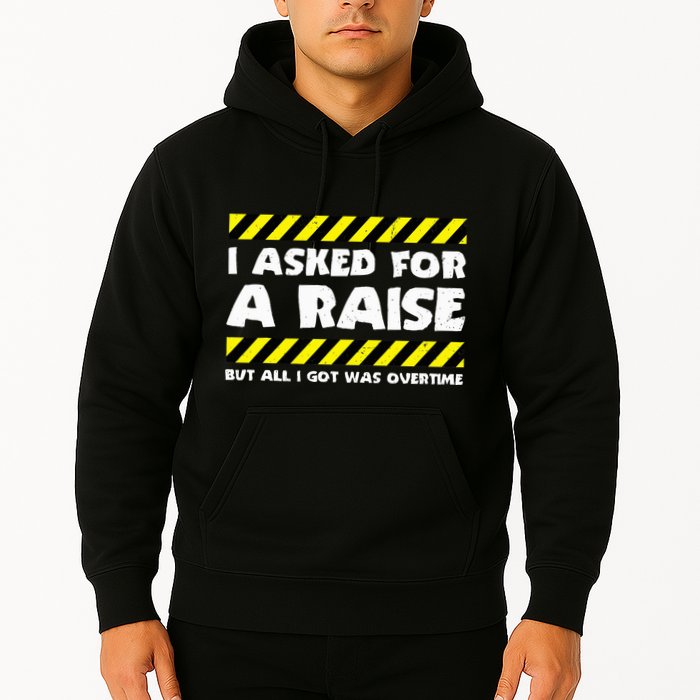Funny Work Meme Working Overtime Funny Factory Worker Hoodie
