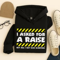Funny Work Meme Working Overtime Funny Factory Worker Hoodie