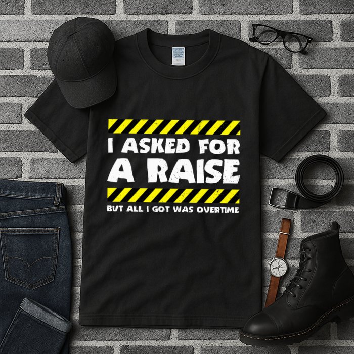 Funny Work Meme Working Overtime Funny Factory Worker Tall T-Shirt