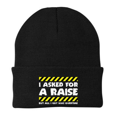 Funny Work Meme Working Overtime Funny Factory Worker Beanie