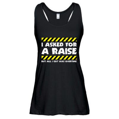 Funny Work Meme Working Overtime Funny Factory Worker Ladies Essential Flowy Tank