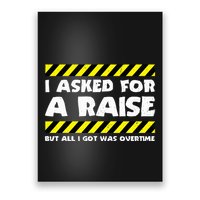 Funny Work Meme Working Overtime Funny Factory Worker Poster