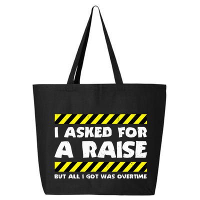 Funny Work Meme Working Overtime Funny Factory Worker 25L Jumbo Tote