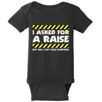 Funny Work Meme Working Overtime Funny Factory Worker Baby Bodysuit