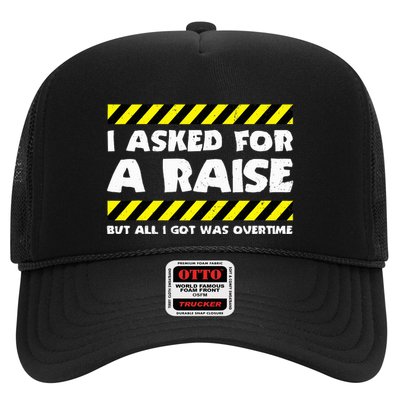 Funny Work Meme Working Overtime Funny Factory Worker Trucker Hat