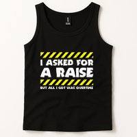 Funny Work Meme Working Overtime Funny Factory Worker Tank Top