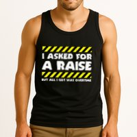 Funny Work Meme Working Overtime Funny Factory Worker Tank Top