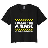 Funny Work Meme Working Overtime Funny Factory Worker Crop Top