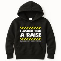 Funny Work Meme Working Overtime Funny Factory Worker Kids Hoodie
