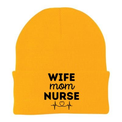 Funny Wife Mom Nurse Wives Moms Nurses Gift Knit Cap Winter Beanie