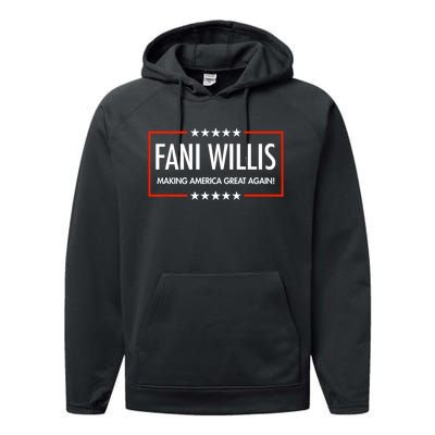 FANI WILLIS Making America Great Again! Performance Fleece Hoodie