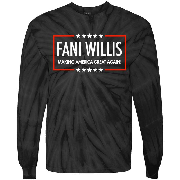 FANI WILLIS Making America Great Again! Tie-Dye Long Sleeve Shirt