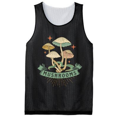 Foraging Wild Mushroom Vintage Fungi Champignon Funny Fungus Shroom Morel Hunter Mesh Reversible Basketball Jersey Tank