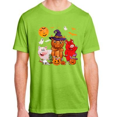 Funny Witch Mummy Pigs Lover Farmer Halloween Costume Day Cool Gift Adult ChromaSoft Performance T-Shirt