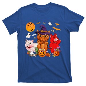 Funny Witch Mummy Pigs Lover Farmer Halloween Costume Day Cool Gift T-Shirt