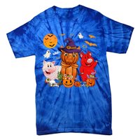 Funny Witch Mummy Pigs Lover Farmer Halloween Costume Day Cool Gift Tie-Dye T-Shirt