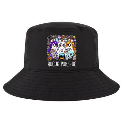 Funny Witches Nurse Spooky Nurse Witch Halloween Nursing Pun Cool Comfort Performance Bucket Hat