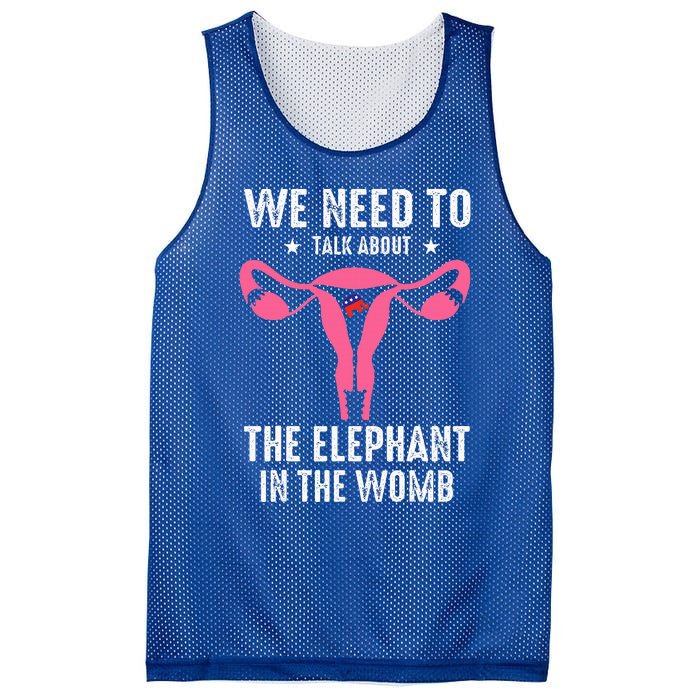 Funny We Need To Talk About The Elephant In The Womb Mesh Reversible Basketball Jersey Tank