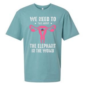 Funny We Need To Talk About The Elephant In The Womb Sueded Cloud Jersey T-Shirt