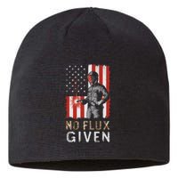 Funny Welding No Flux Given Vintage Welder American Flag Sustainable Beanie