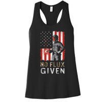 Funny Welding No Flux Given Vintage Welder American Flag Women's Racerback Tank