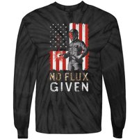 Funny Welding No Flux Given Vintage Welder American Flag Tie-Dye Long Sleeve Shirt