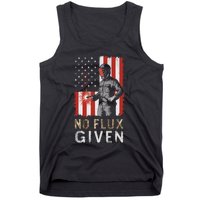 Funny Welding No Flux Given Vintage Welder American Flag Tank Top