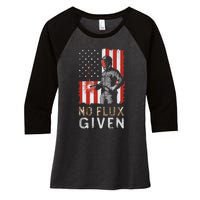 Funny Welding No Flux Given Vintage Welder American Flag Women's Tri-Blend 3/4-Sleeve Raglan Shirt