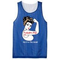 Firefighter Wife Not For The Weak Funny Leopard Fire Wife Cute Gift Mesh Reversible Basketball Jersey Tank